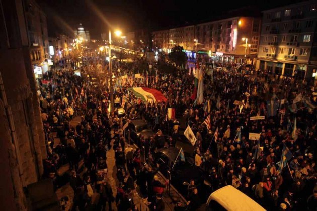 A marosvásárhelyi tüntetés 2013-ban